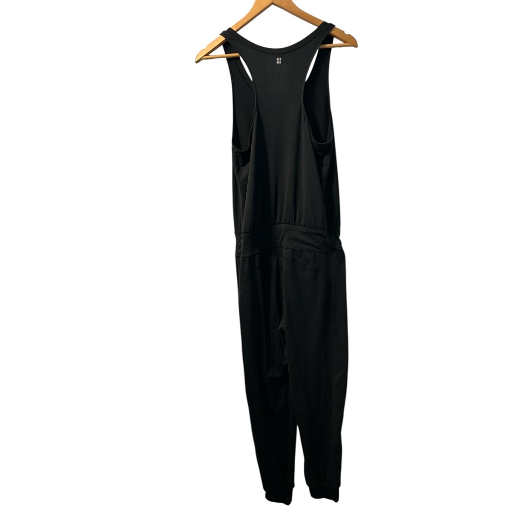 Sweaty Betty Gary Soft Yoga Casual Sleeveless Jogger Black Jumpsuit Size Small - Picture 12 of 12
